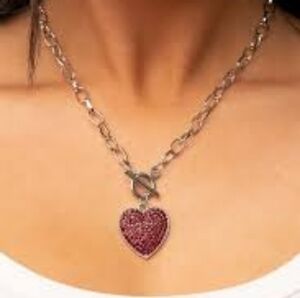 🆕 Red Heart Toggle Necklace